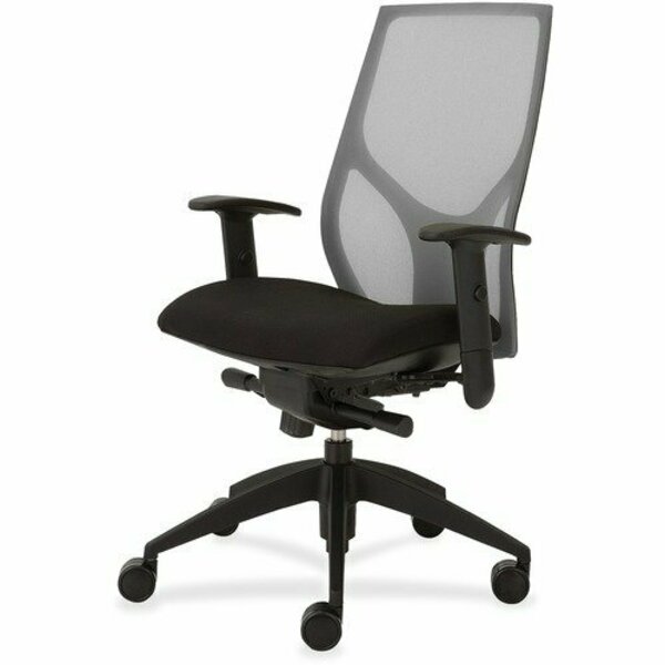 9To5 Seating Task Chair, Knee Tilt, Adj T-Arm, 25inx26inx39-1/2in-46-1/2in, GY/ON NTF1460K2A8M201